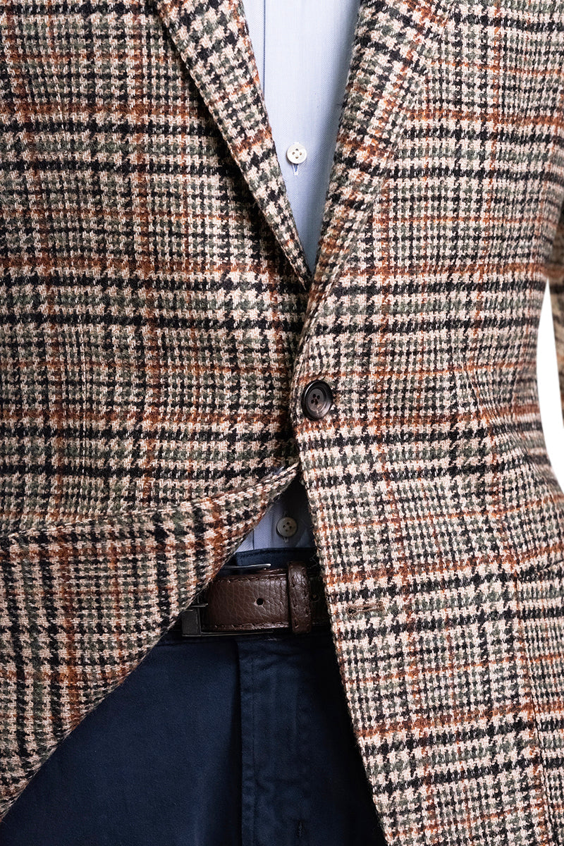 Sartorio Checked Wool-Alpaca Sport Jacket