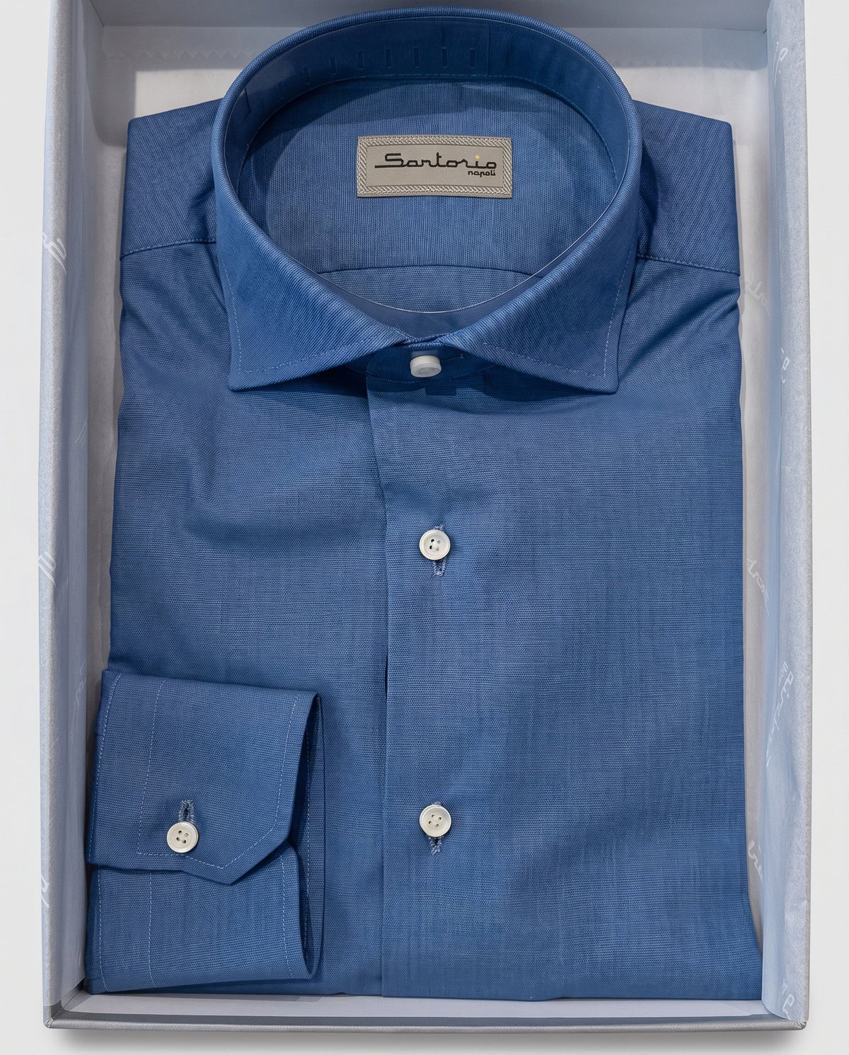 Sartorio Cotton Dress Shirt in cornflower blue