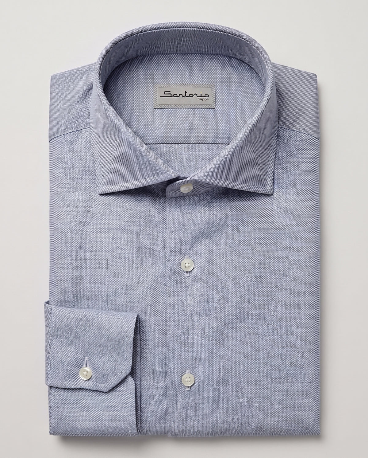 Sartorio Cotton Birdseye Dress Shirt in light blue