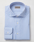 Sartorio Cotton Pinstripe Dress Shirt in blue