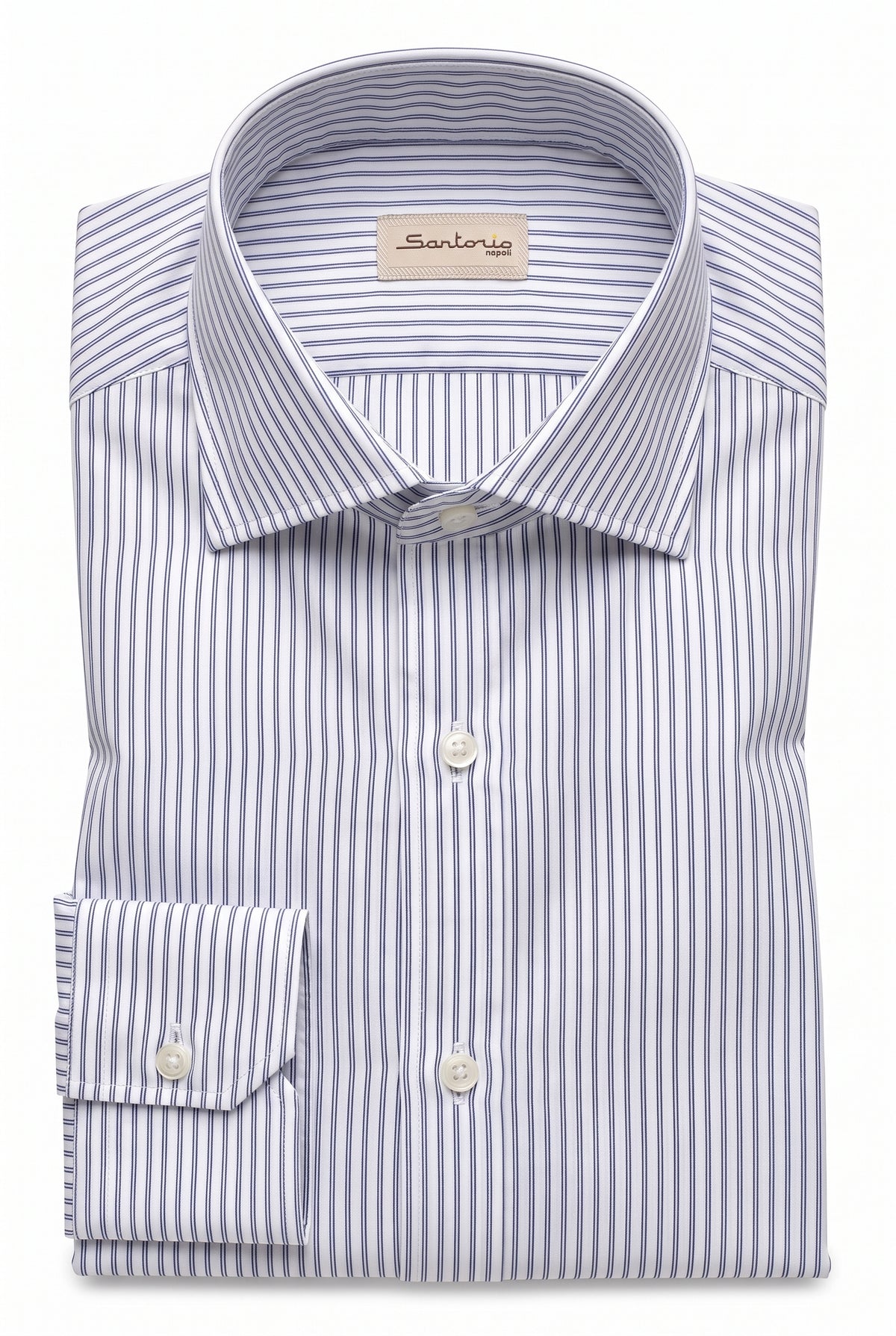 Sartorio Cotton Multi Pinstripe Dress Shirt in dark blue