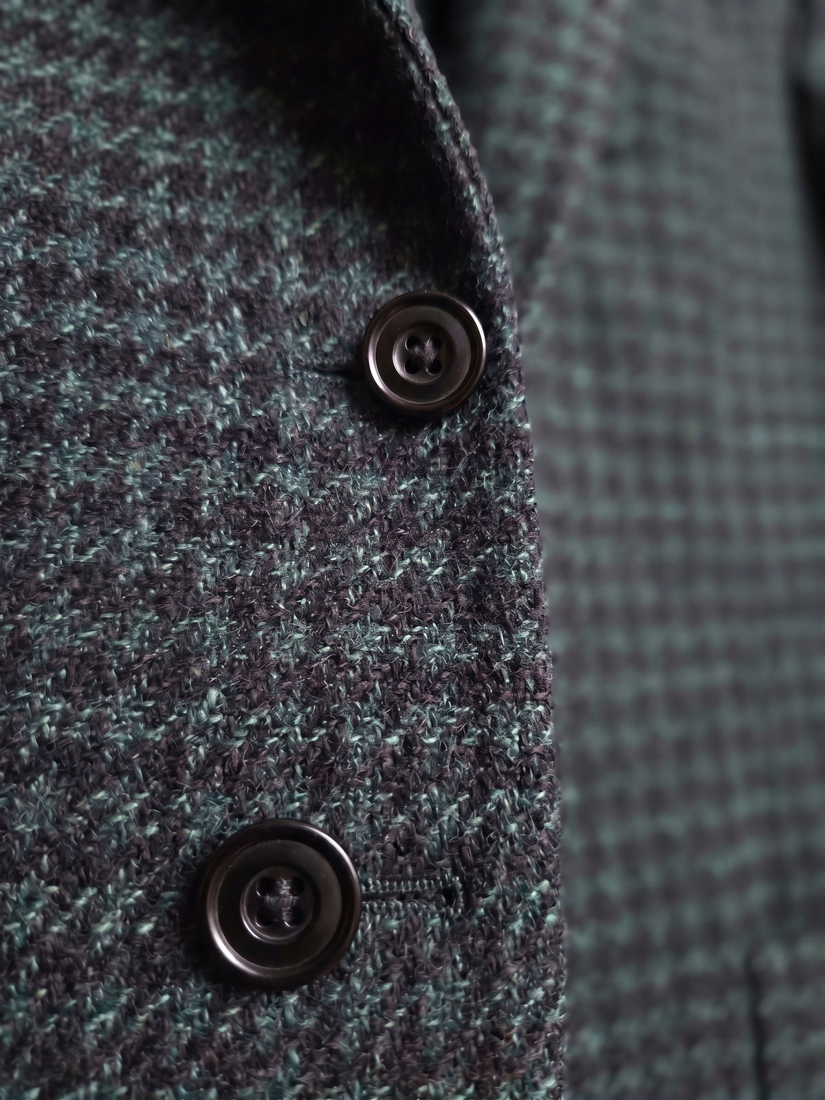 Sartorio Houndstooth Virgin Wool-Silk-Cotton Sport Jacket