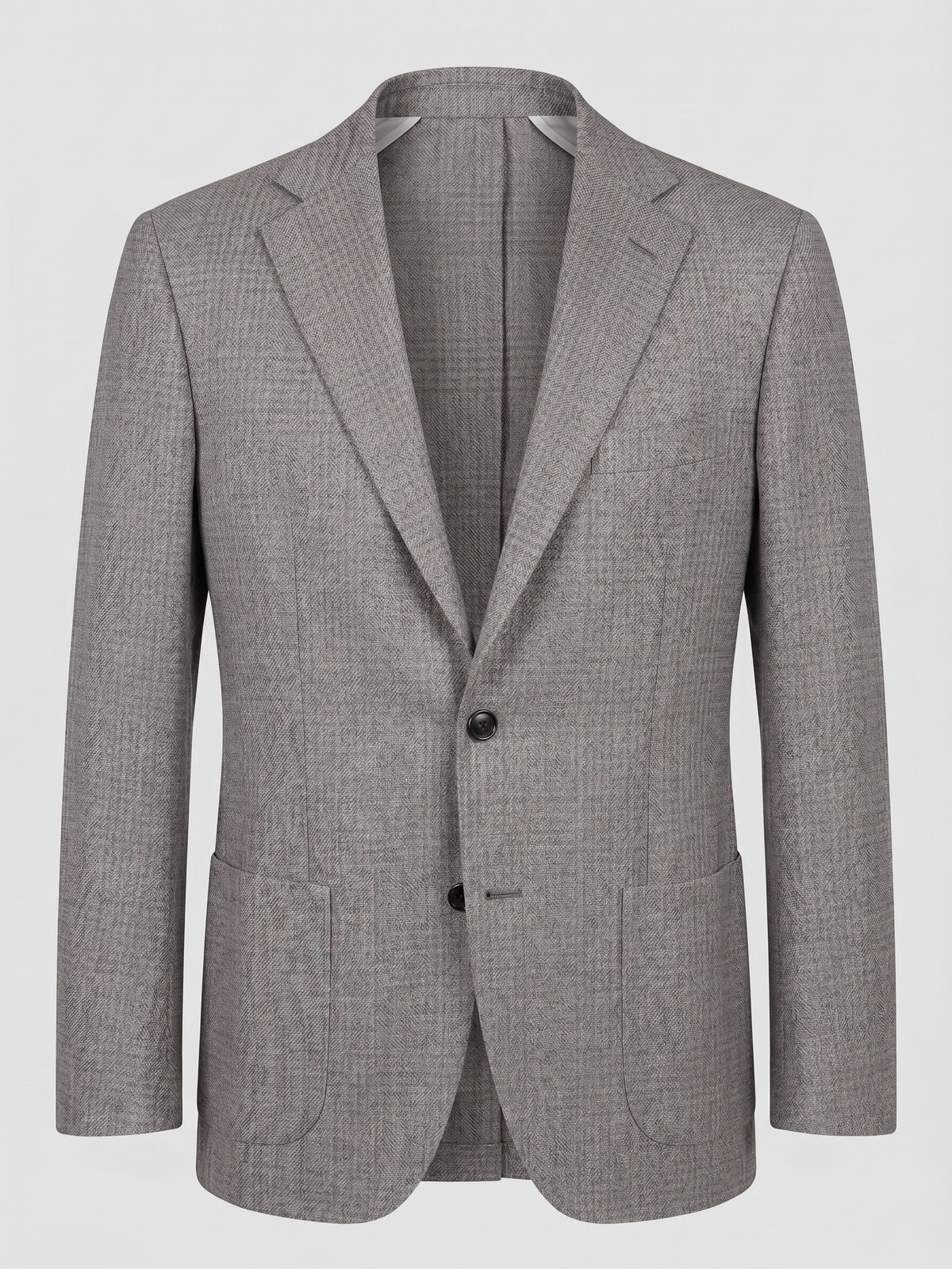 Sartorio Prince of Wales Virgin Wool Sport Jacket in light grey and pink