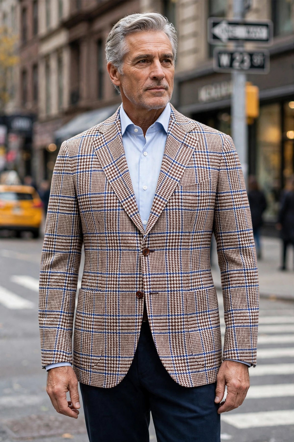 Sartorio Prince of Wales Wool Sport Jacket