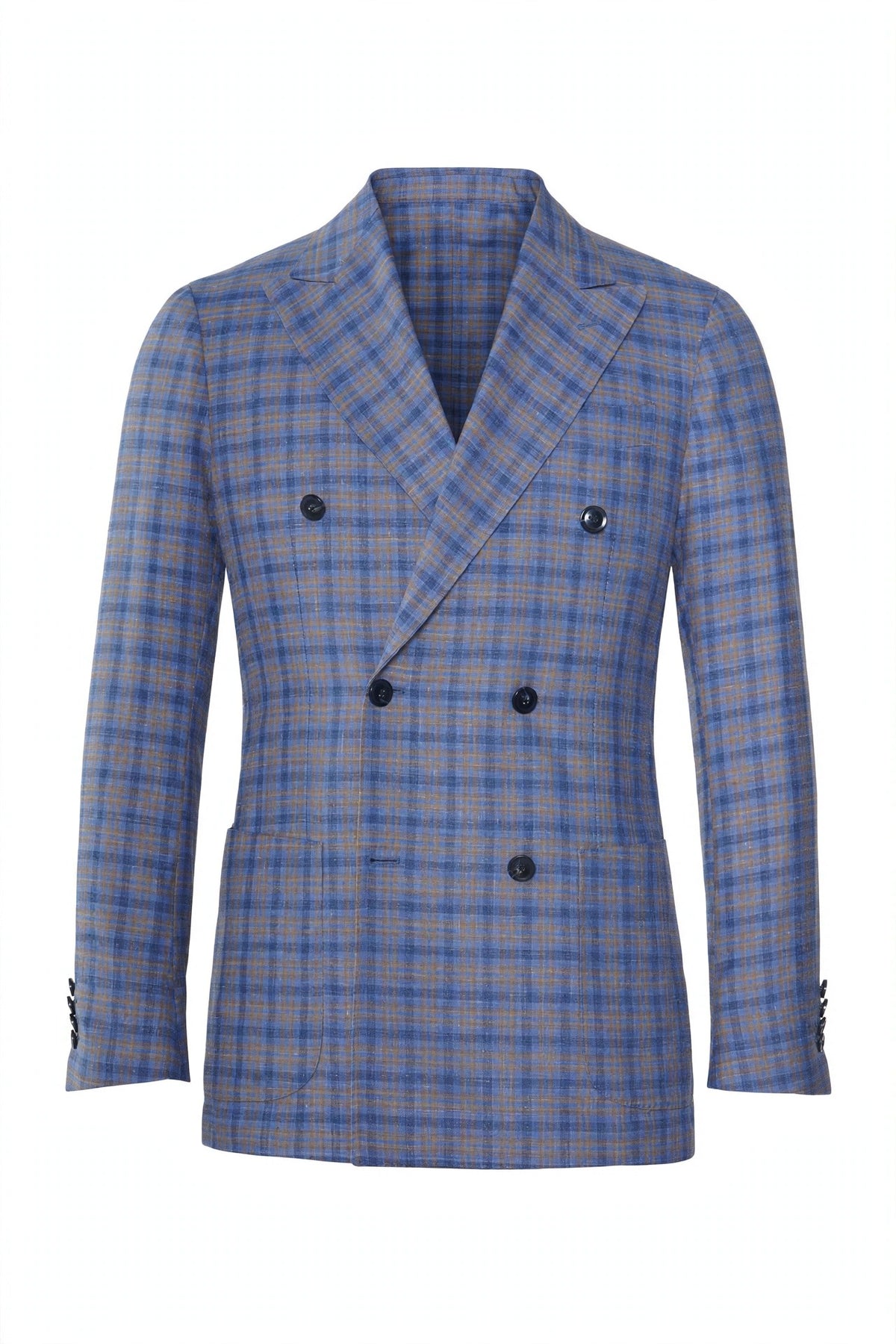 Sartorio Double Breasted Virgin Wool-Silk Sport Jacket