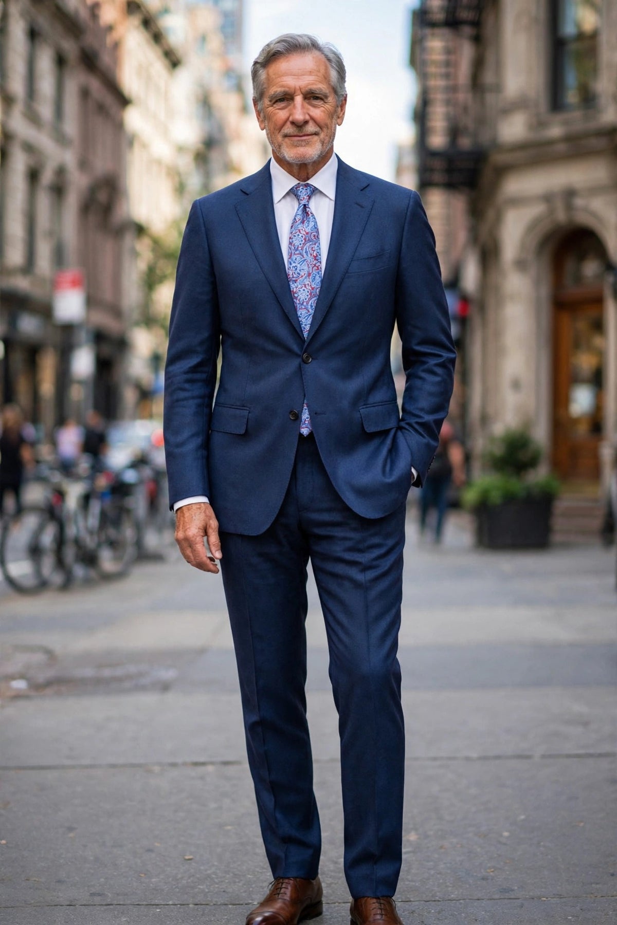 Sartorio Solid Virgin Wool-Silk Suit