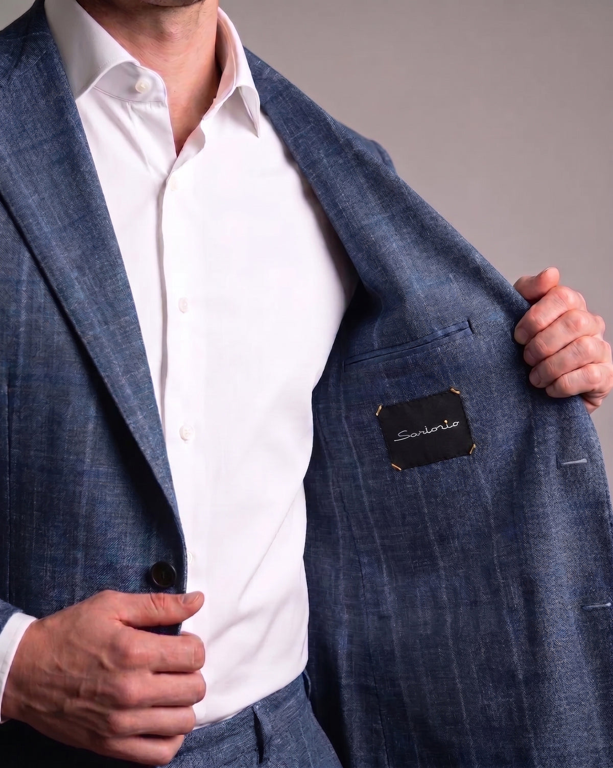 Sartorio Marled Virgin Wool Suit