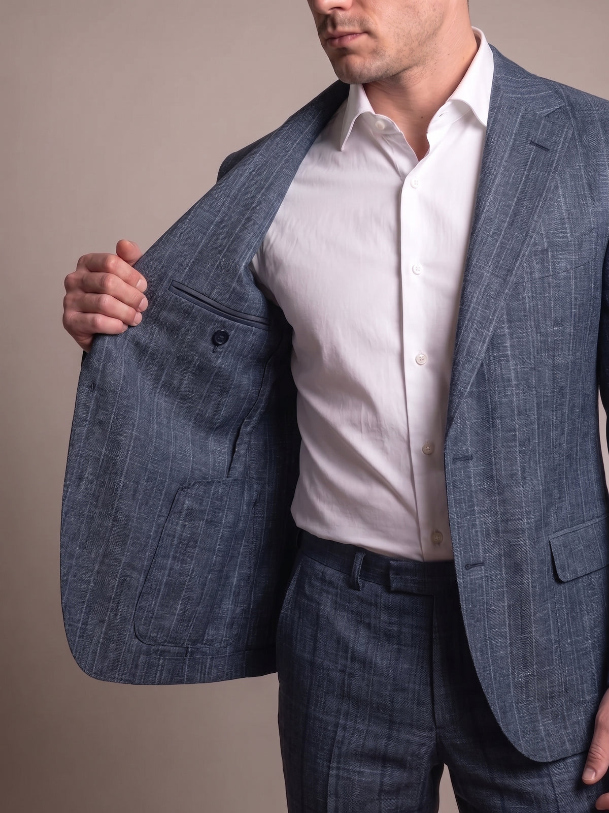 Sartorio Marled Virgin Wool Suit