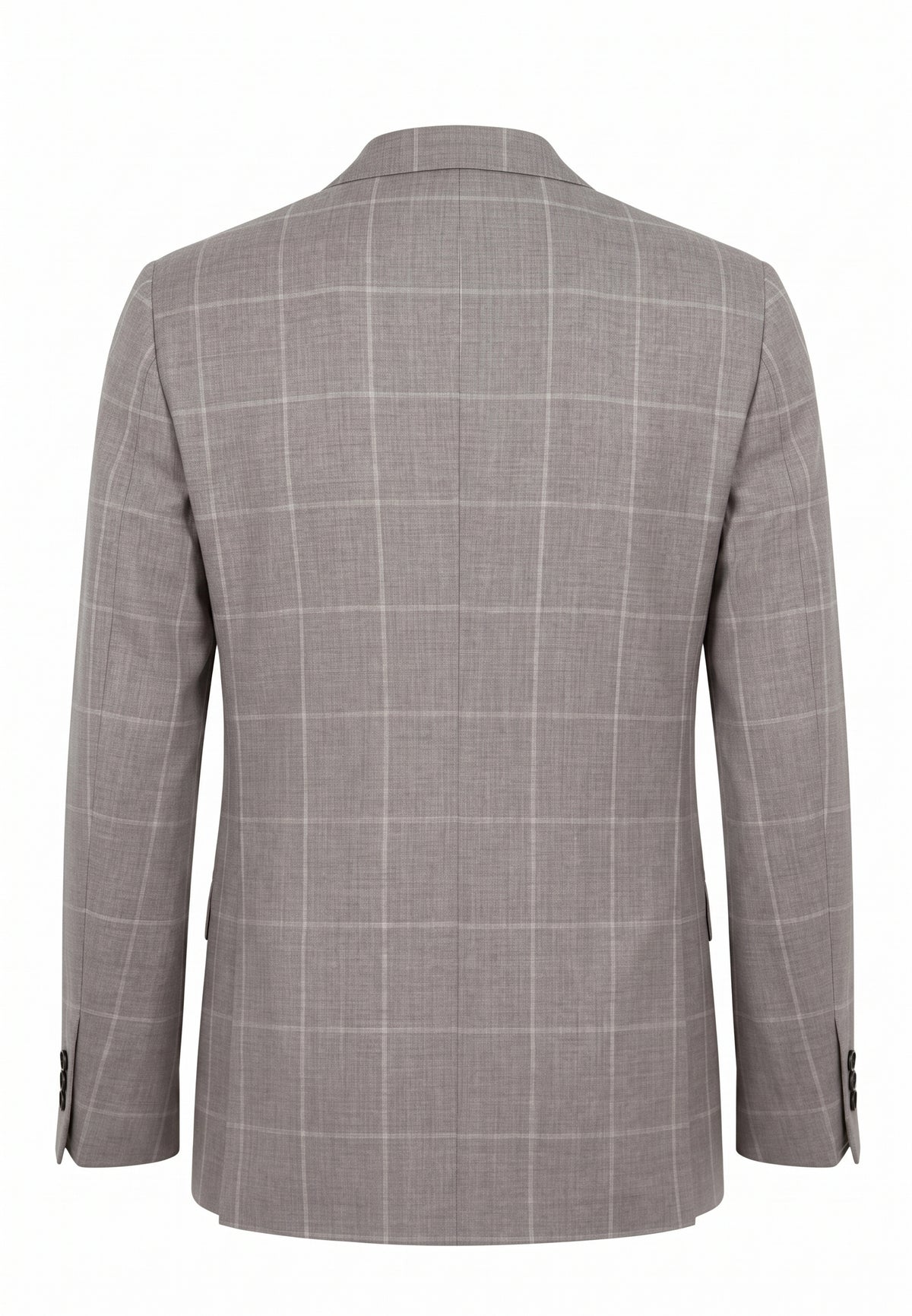 Sartorio Windowpane Double-Breasted Virgin Wool Suit