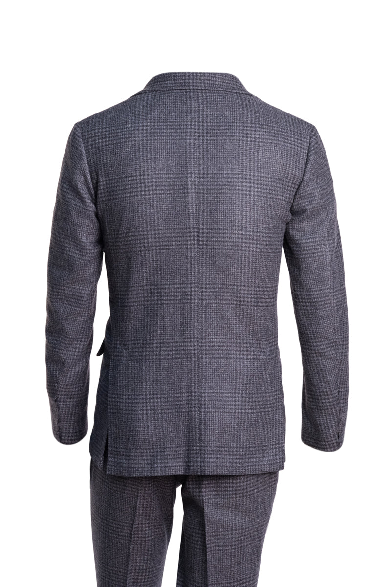 Sartorio Prince of Wales Wool-Cashmere Suit