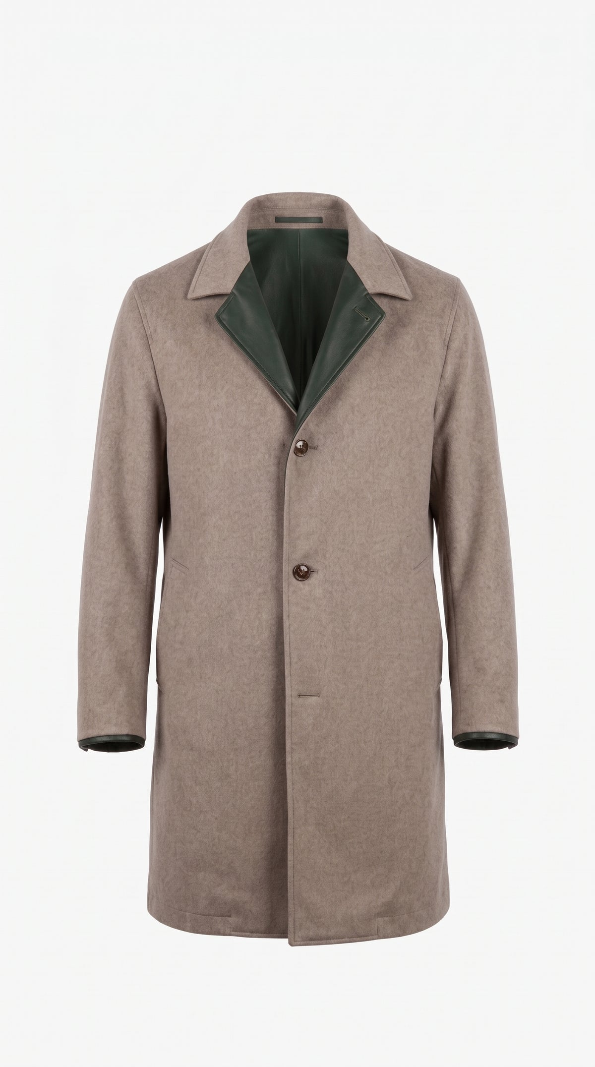 Kired ASTI Lambskin-Cashmere Reversible Overcoat