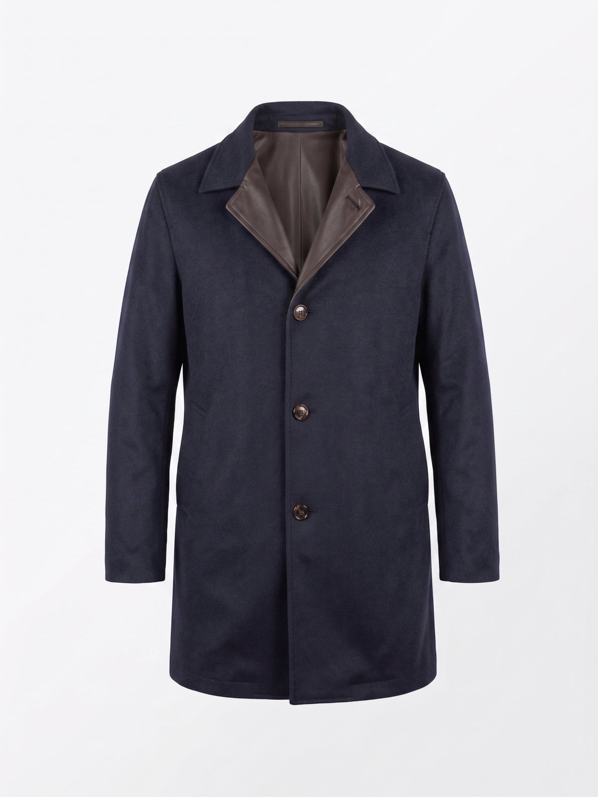 Kired ASTI Lambskin-Cashmere Reversible Overcoat