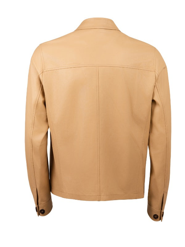 Kired Juan Lambskin Leather Zip-Up Jacket