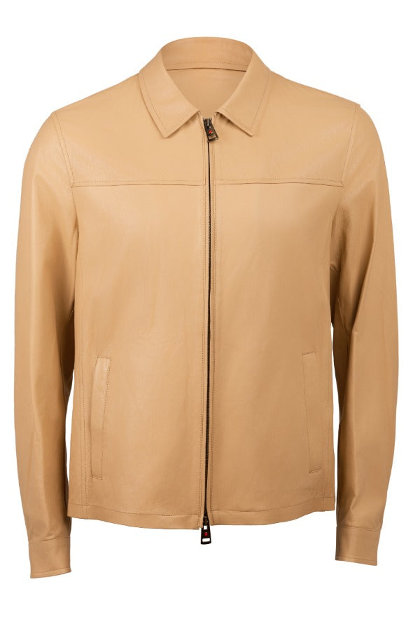 Kired Juan Lambskin Leather Zip-Up Jacket