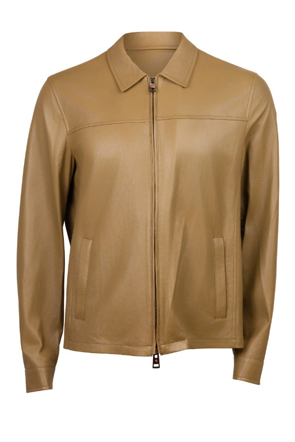 Kired Juan Lambskin Leather Zip-Up Jacket