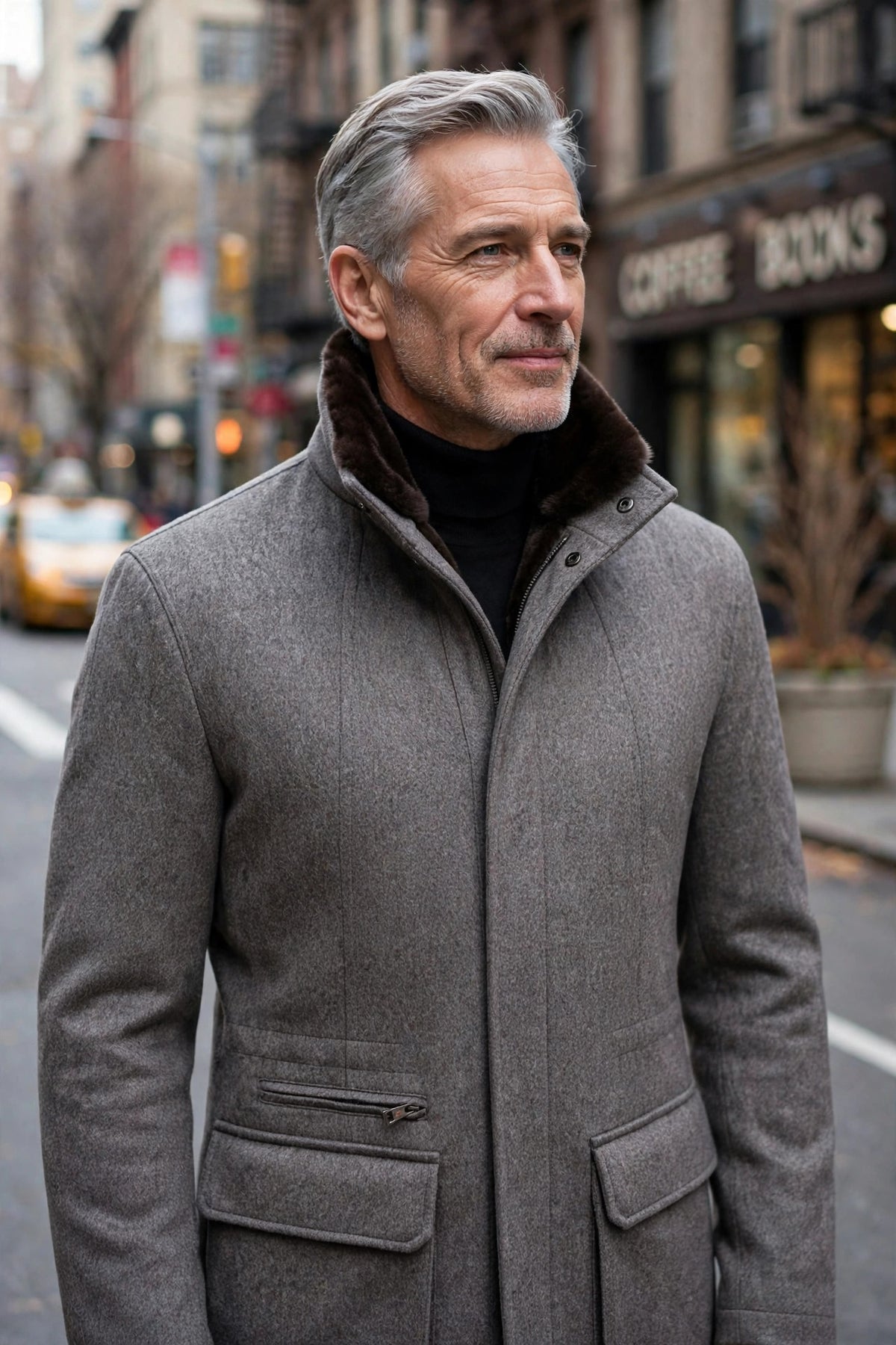 Kired by Kiton KONE Cashmere-Mink Fur Overcoat