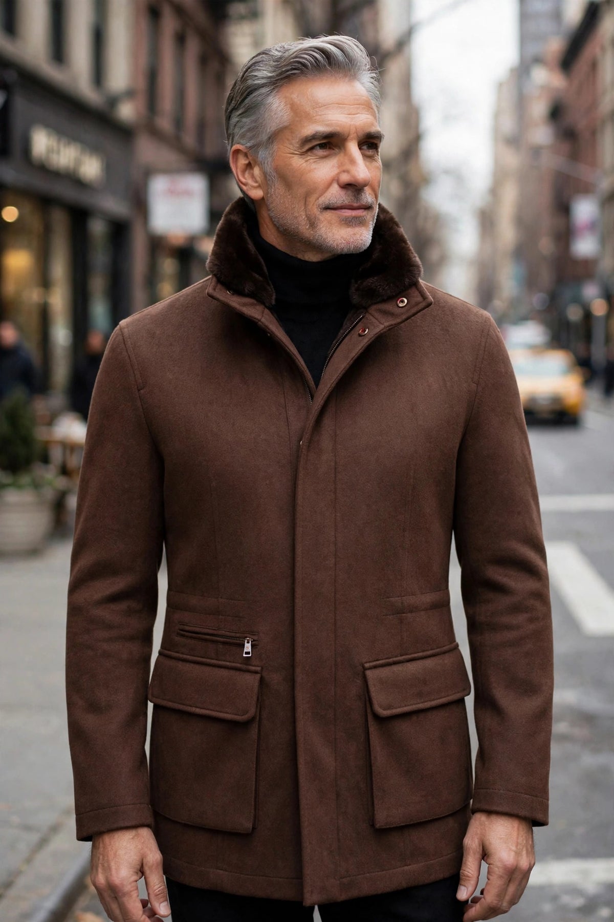 Kired by Kiton KONE Cashmere-Mink Fur Overcoat