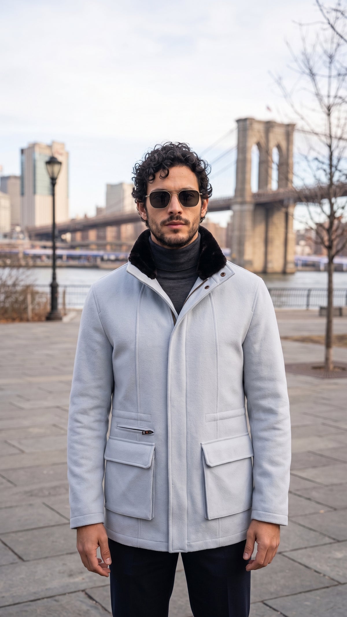 Kired by Kiton KONE Cashmere-Mink Fur Overcoat