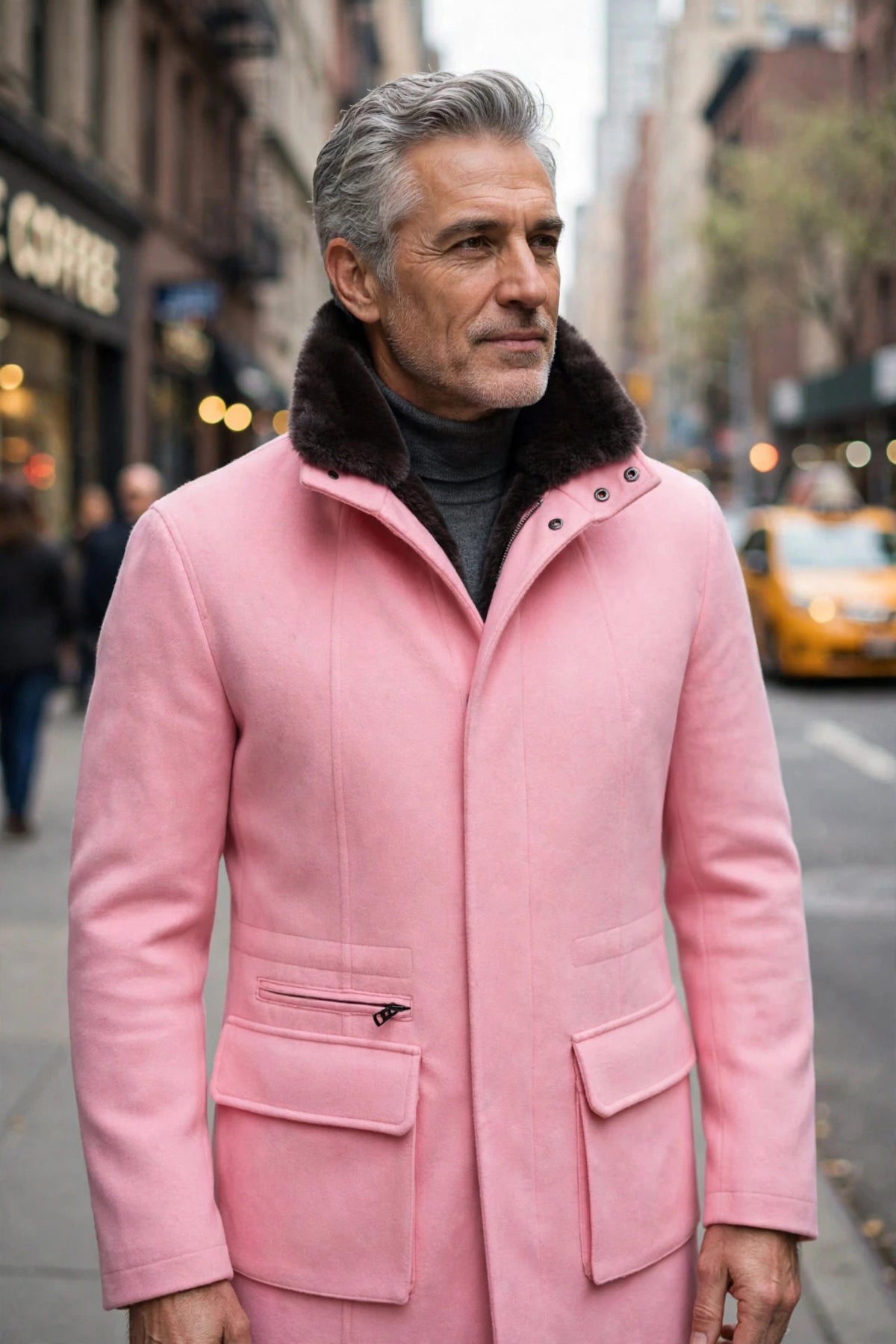 Kired by Kiton KONE Cashmere-Mink Fur Overcoat