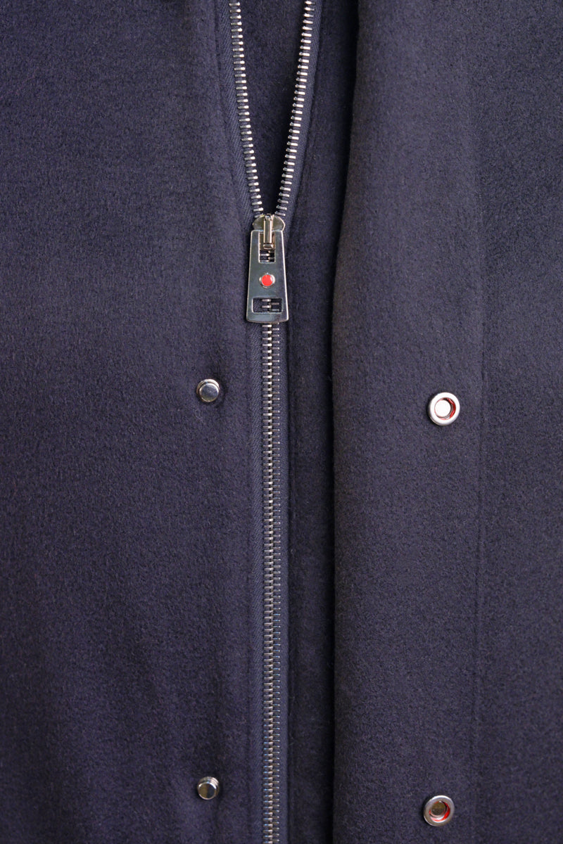 Kired by Kiton MUTP Cashmere Goose Down Overcoat w/ Fur Trim Collar