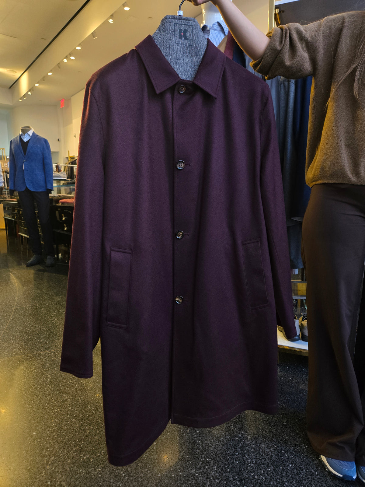 Kired Peak Cashmere-Nylon Reversible Overcoat