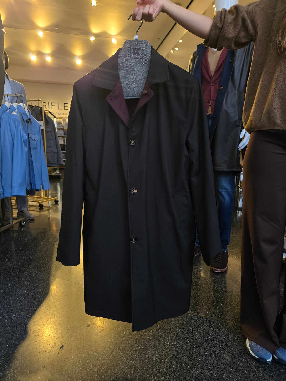Kired Peak Cashmere-Nylon Reversible Overcoat