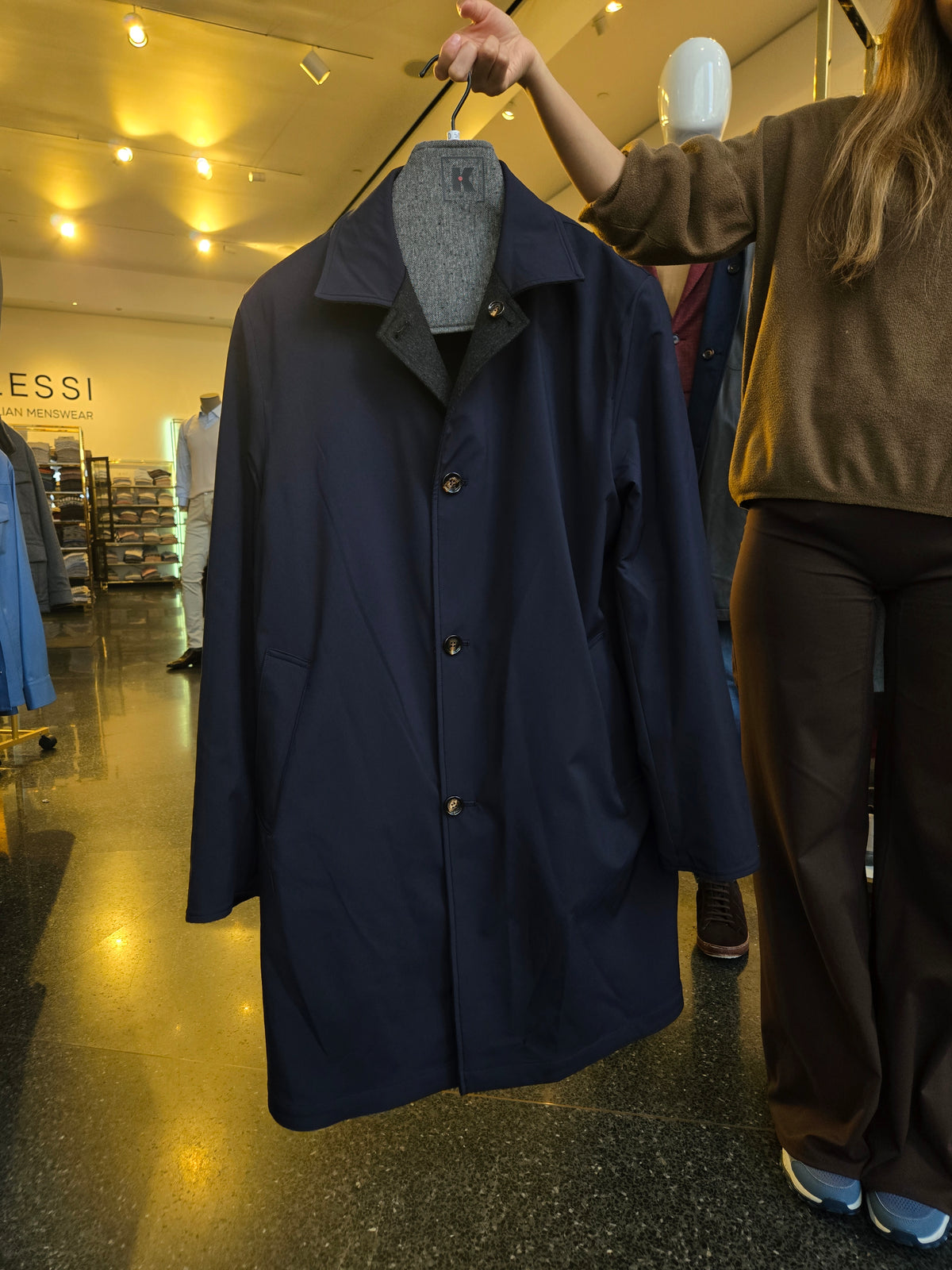 Kired Peak Cashmere-Nylon Reversible Overcoat