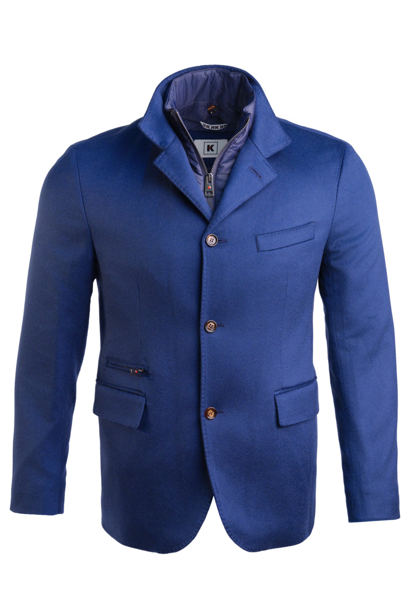 Kired by Kiton TIPAS Cashmere Overcoat w/ Goose Down Vest