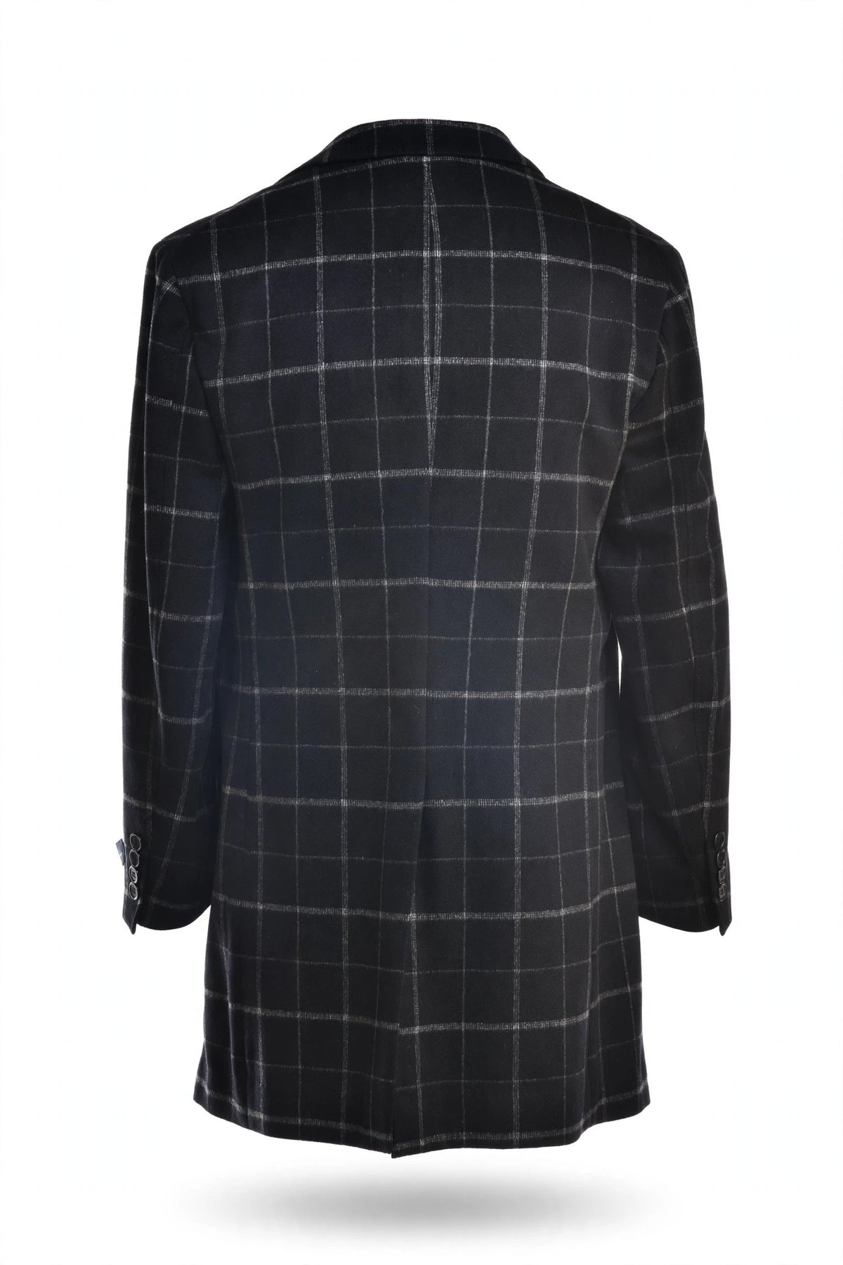 Fiore di Napoli Windowpane Cashmere Overcoat