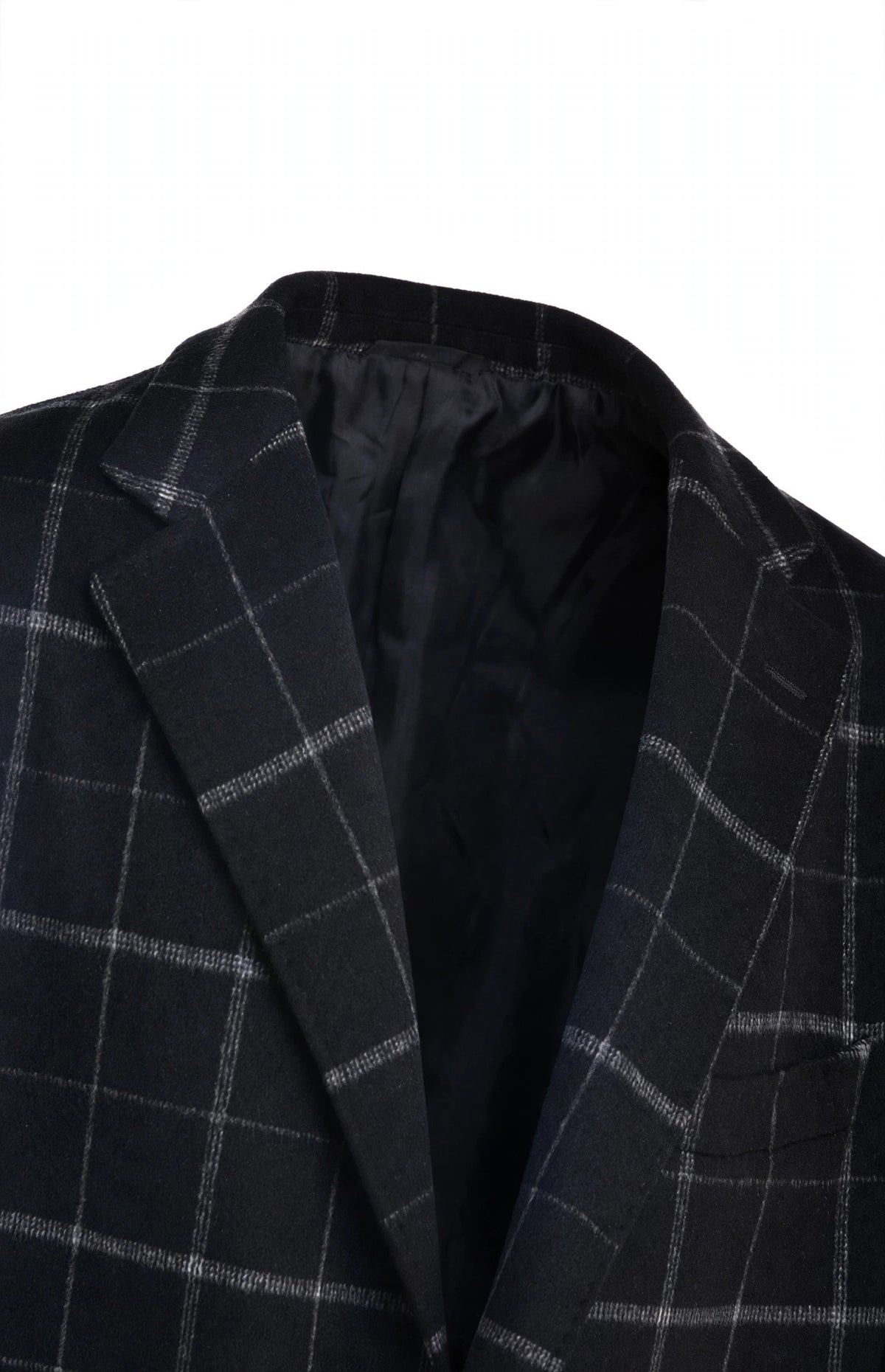 Fiore di Napoli Windowpane Cashmere Overcoat