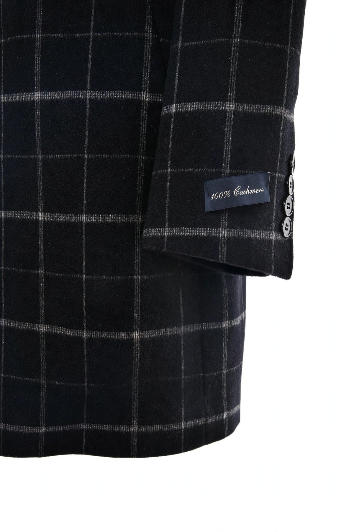 Fiore di Napoli Windowpane Cashmere Overcoat