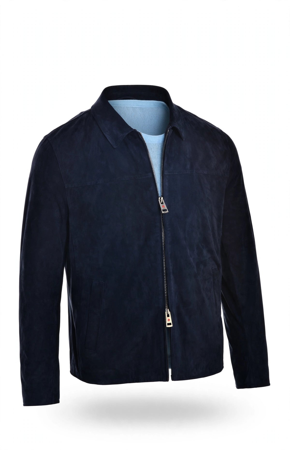 Kired Juan Lambskin Suede Zip-Up Jacket
