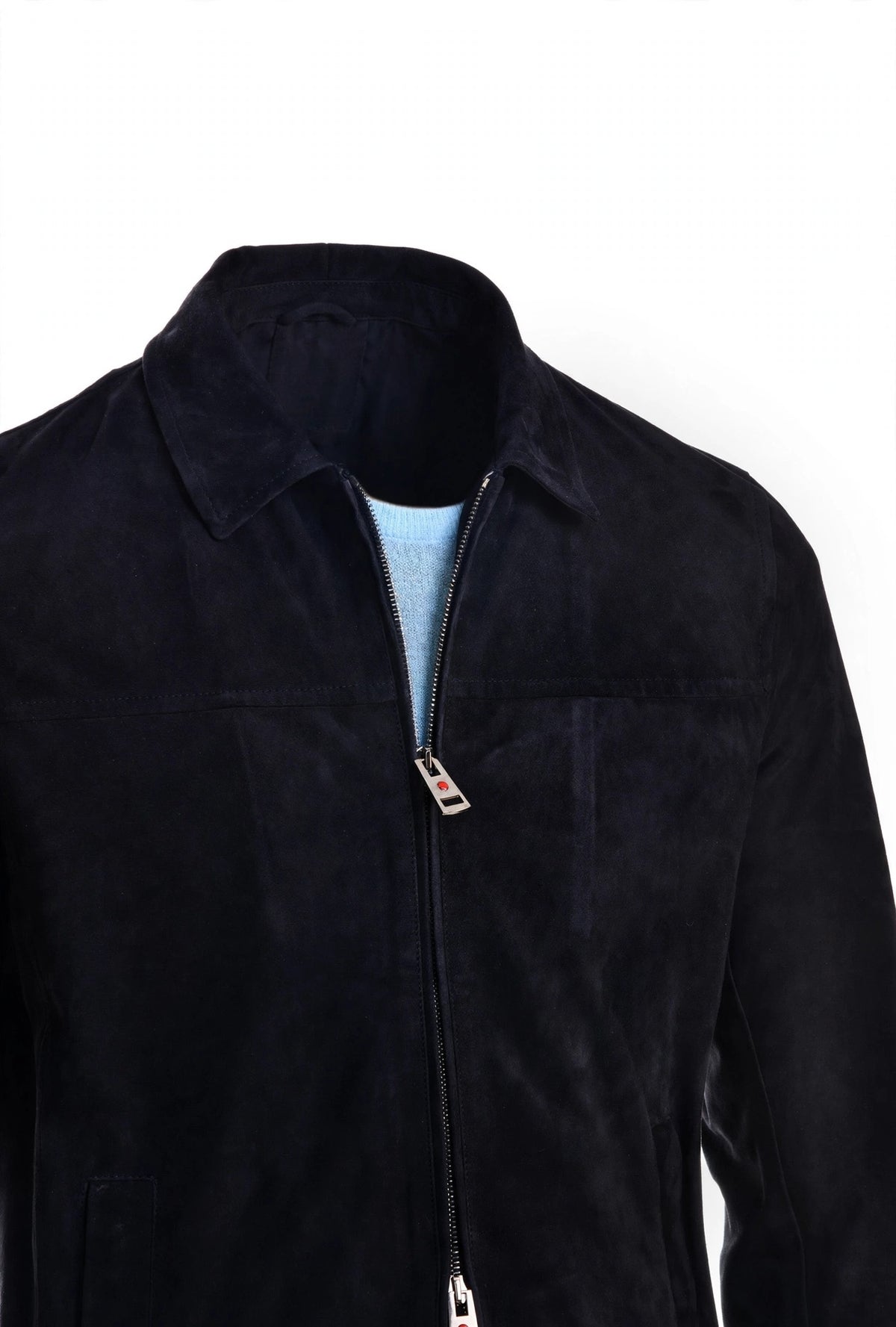 Kired Juan Lambskin Suede Zip-Up Jacket