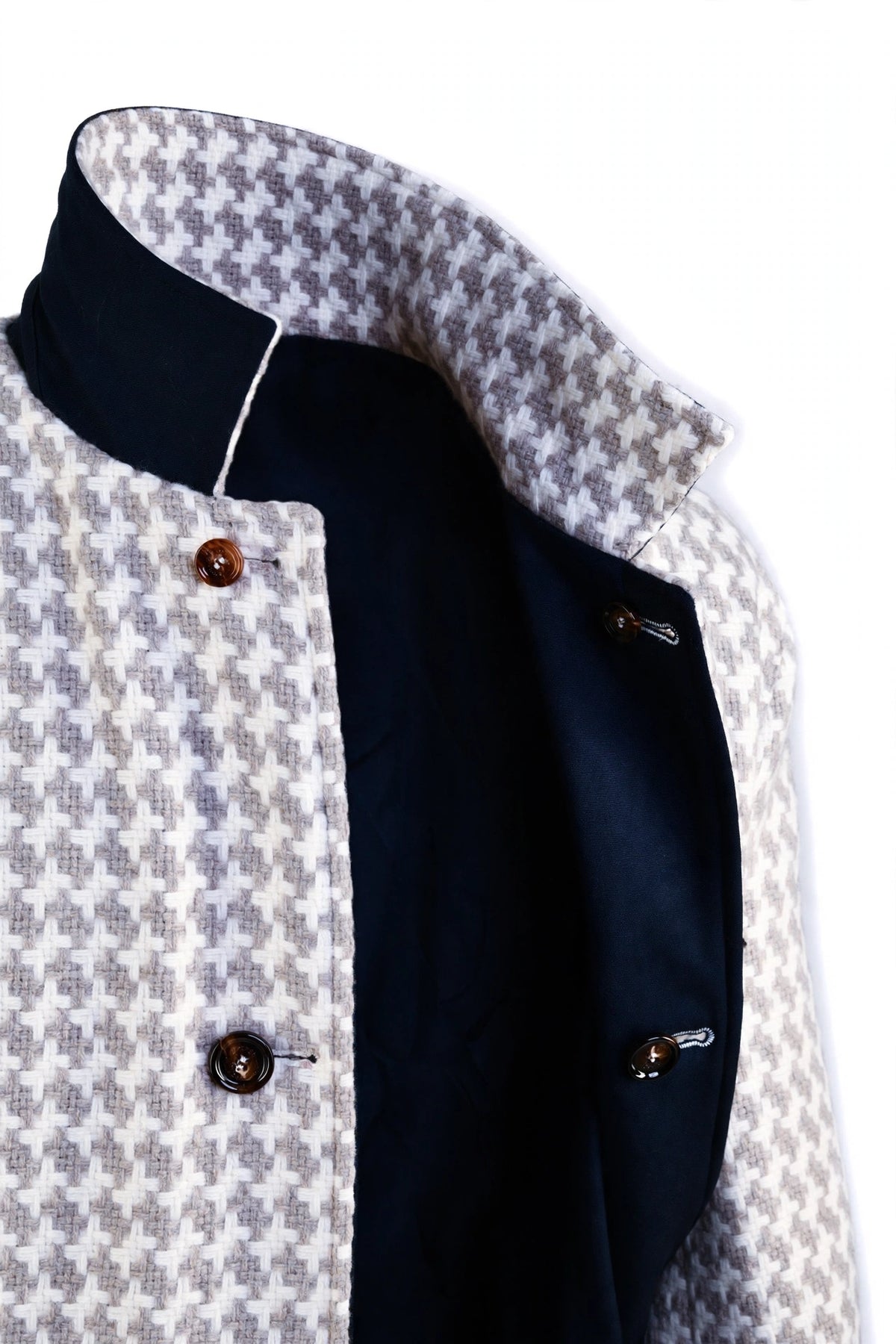Kired by Kiton Peak Cotton Reversible Overcoat