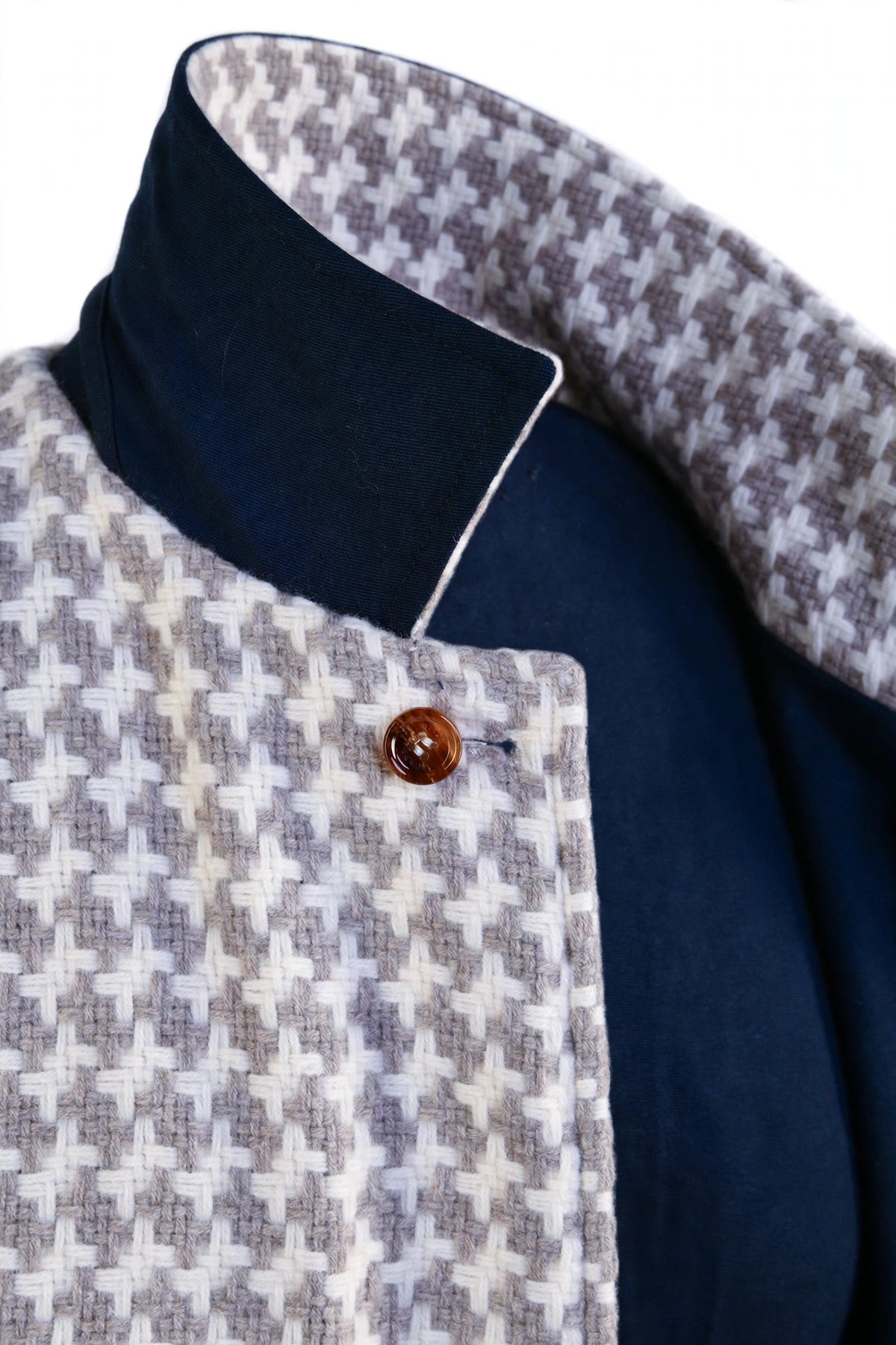 Kired by Kiton Peak Cotton Reversible Overcoat