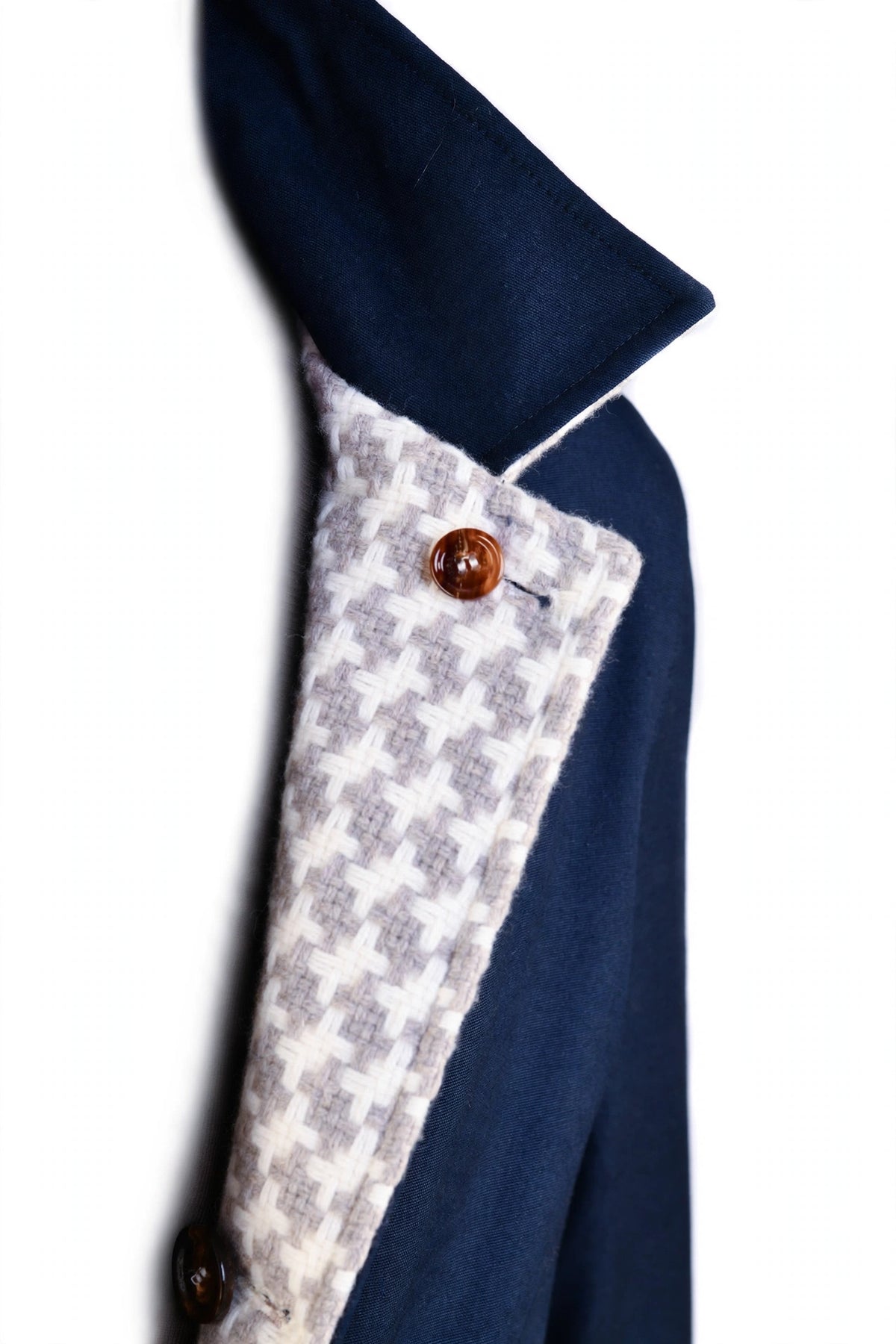 Kired by Kiton Peak Cotton Reversible Overcoat