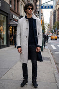 Kired by Kiton Peak Cotton Reversible Overcoat