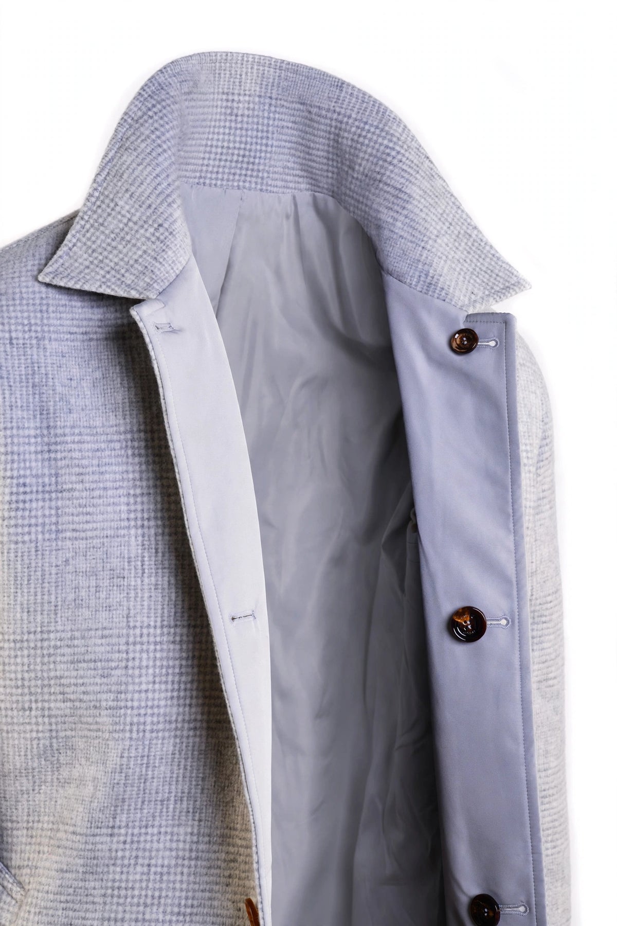Kired by Kiton Peak Wool-Cashmere Reversible Overcoat