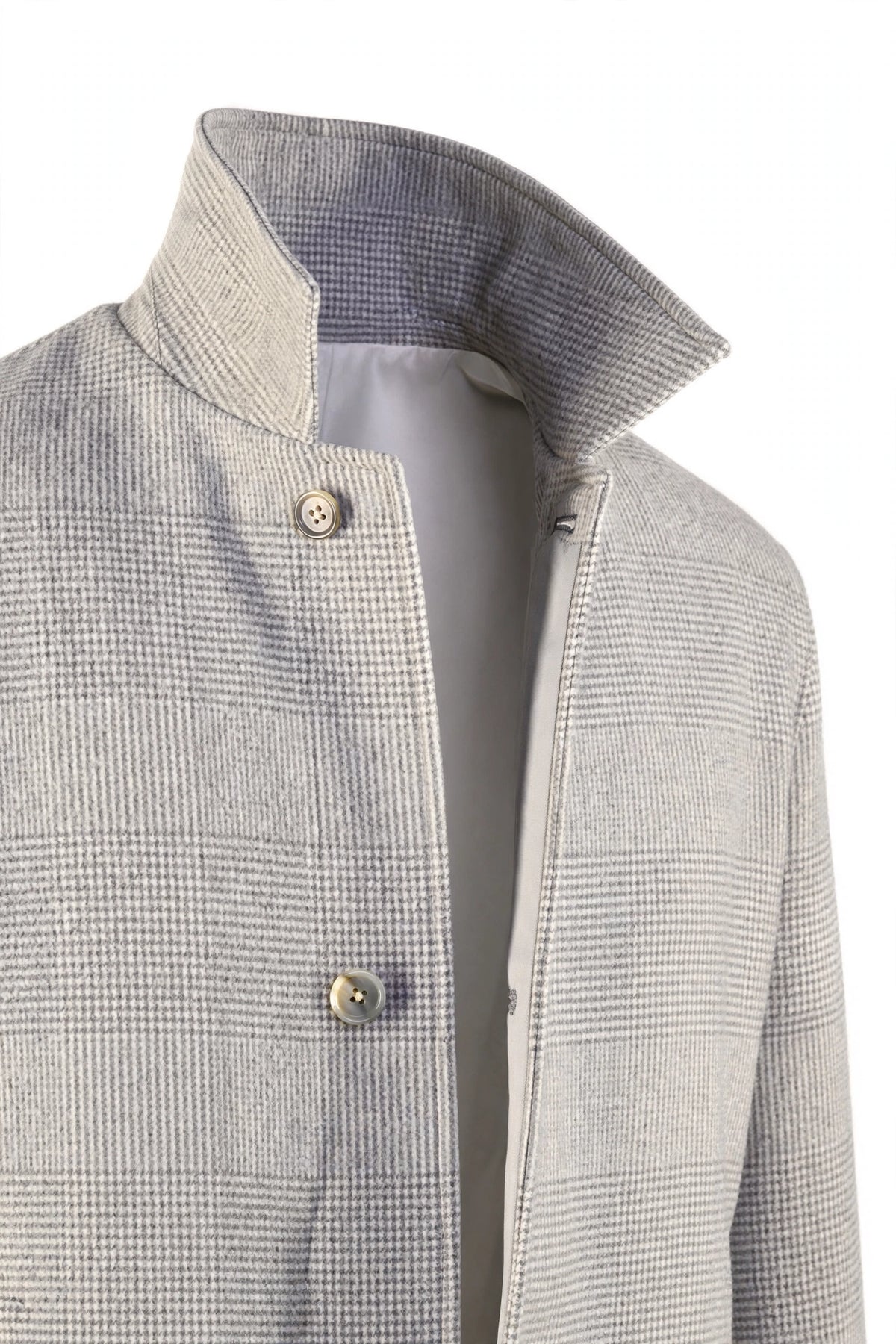 Kired by Kiton Peak Wool-Cashmere Reversible Overcoat