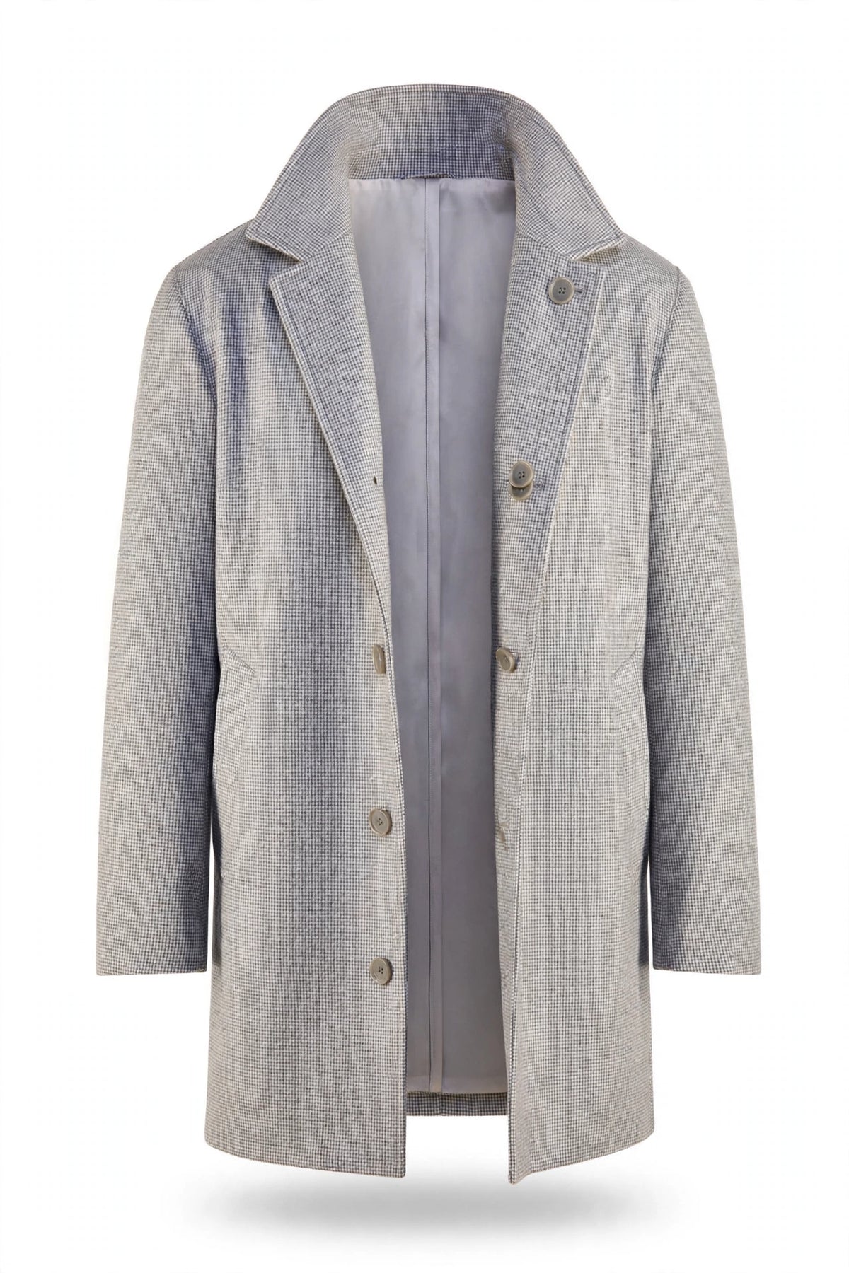 Kired by Kiton Peak Wool-Cashmere Reversible Overcoat