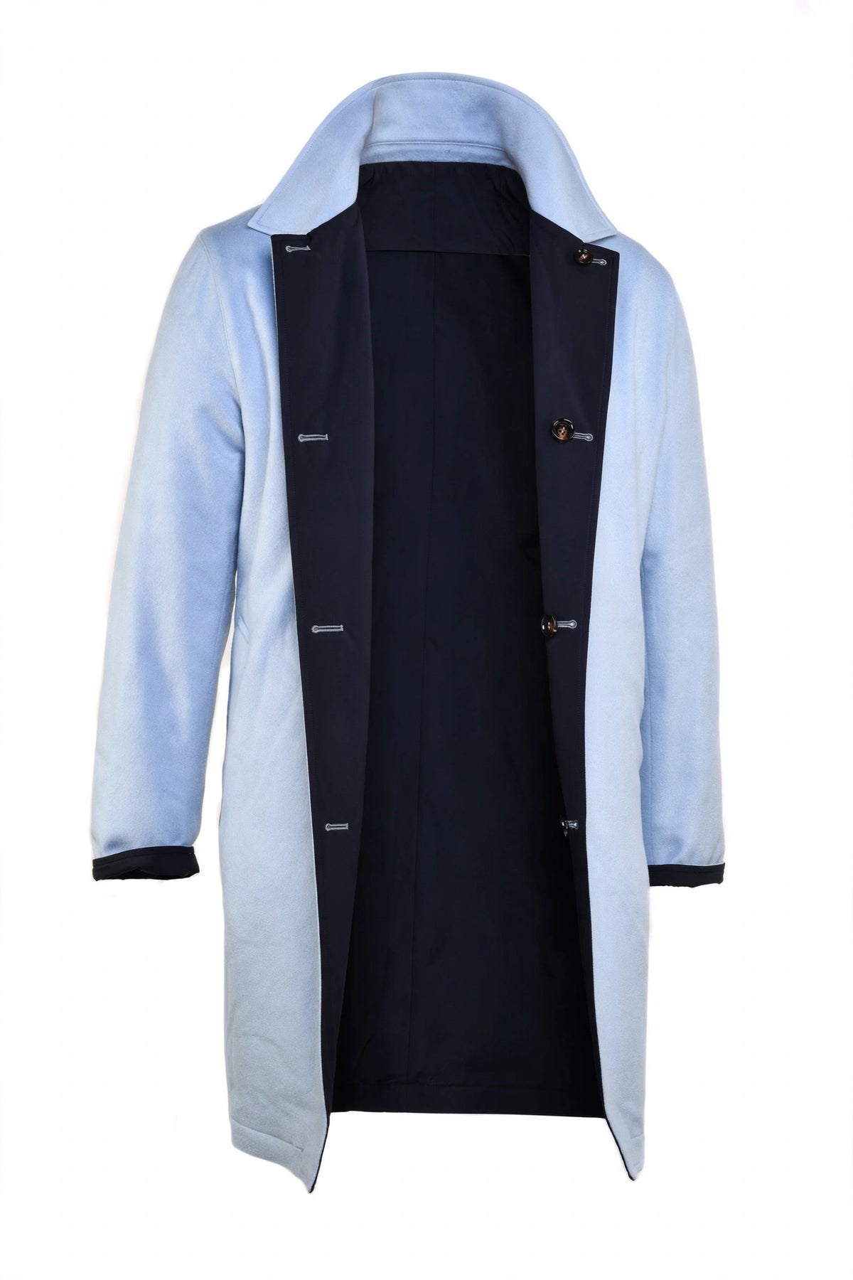 Kired by Kiton Peak Cashmere Reversible Overcoat