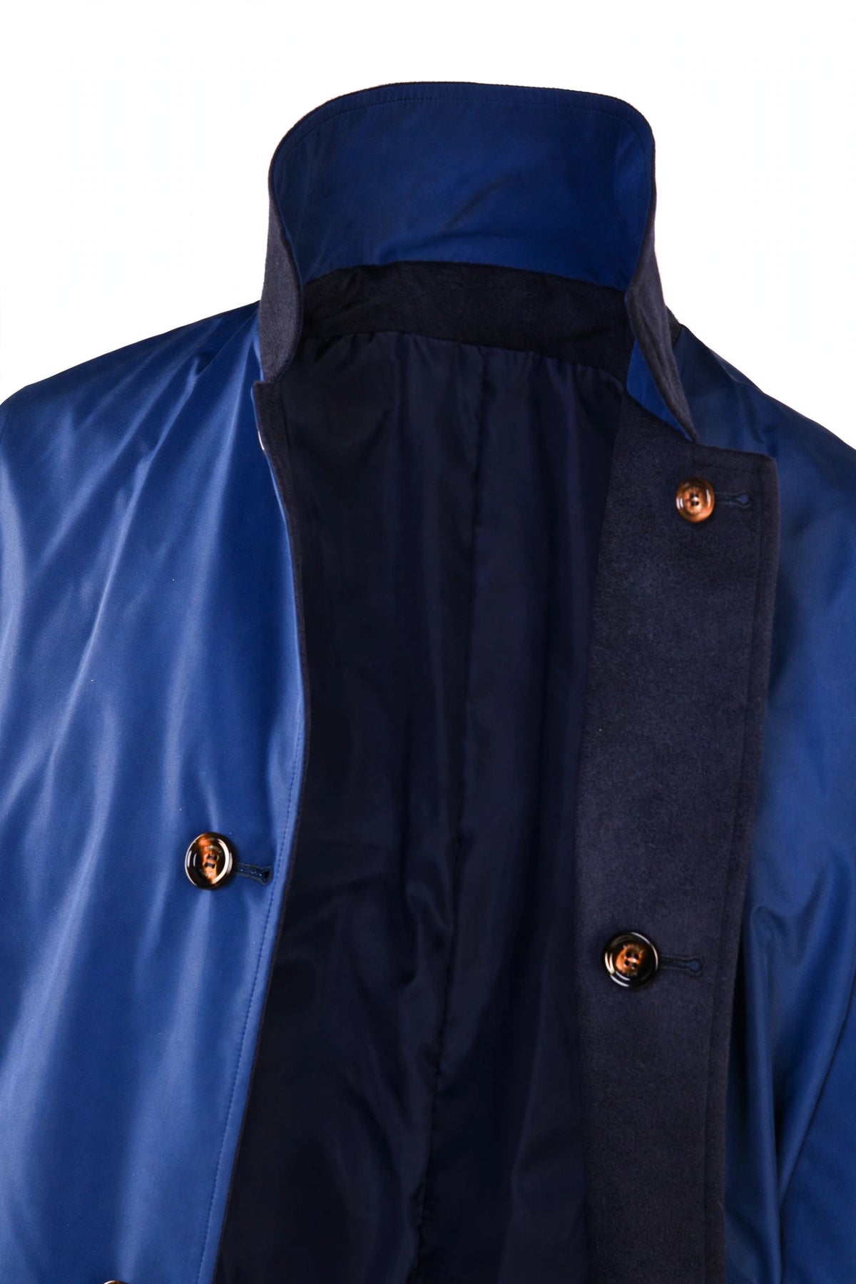 Kired by Kiton Peak Cashmere Reversible Overcoat