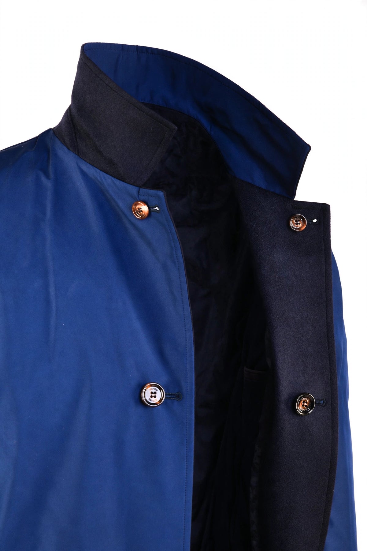 Kired by Kiton Peak Cashmere Reversible Overcoat