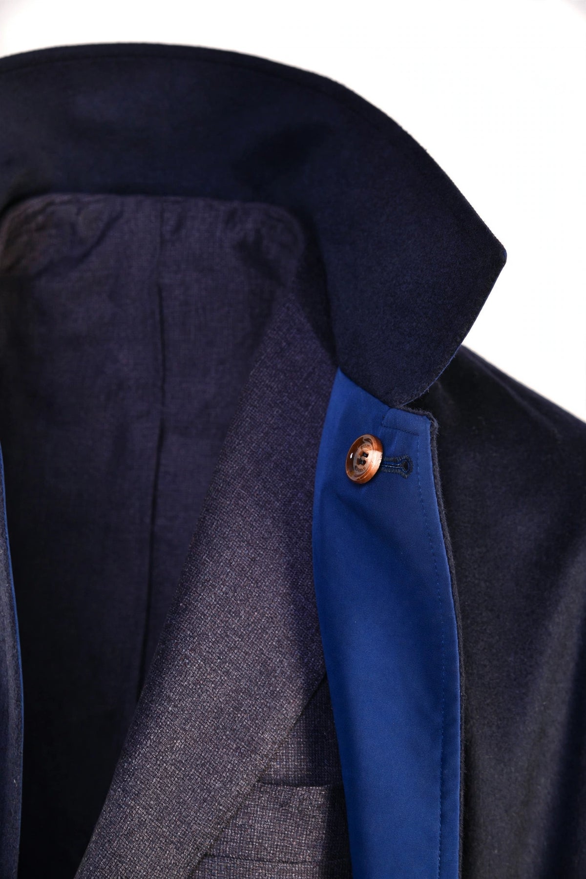 Kired by Kiton Peak Cashmere Reversible Overcoat