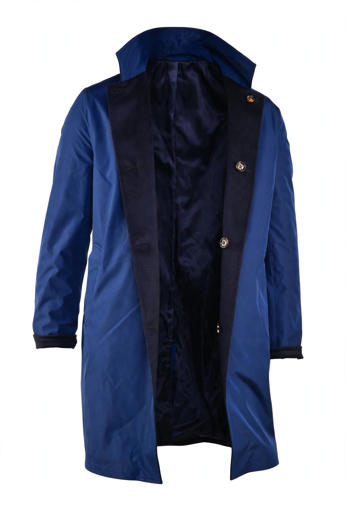 Kired by Kiton Peak Cashmere Reversible Overcoat