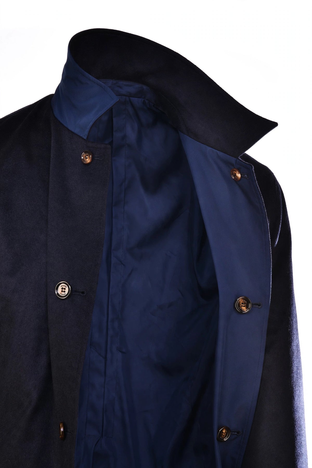 Kired by Kiton Peak Cashmere Reversible Overcoat
