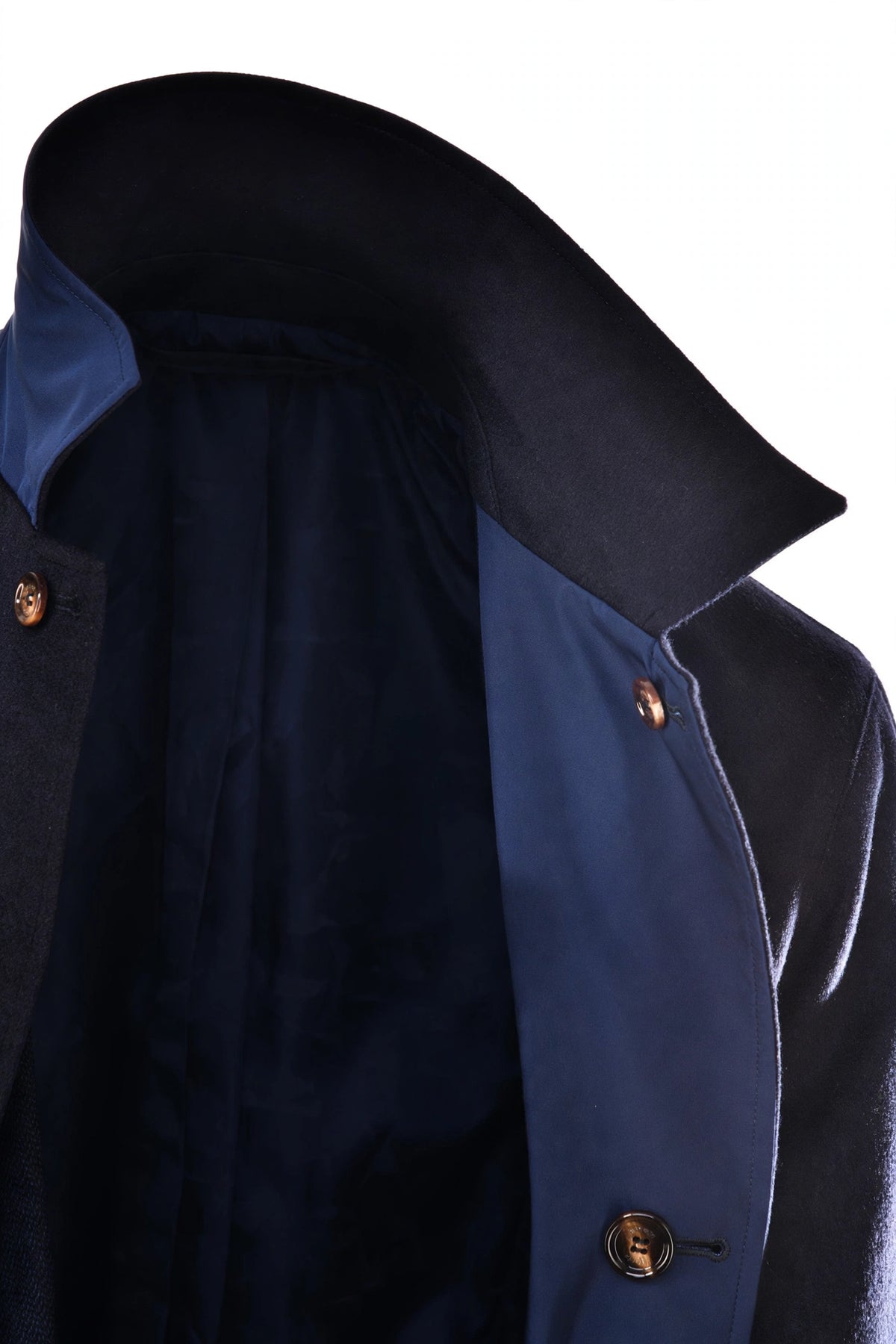 Kired by Kiton Peak Cashmere Reversible Overcoat