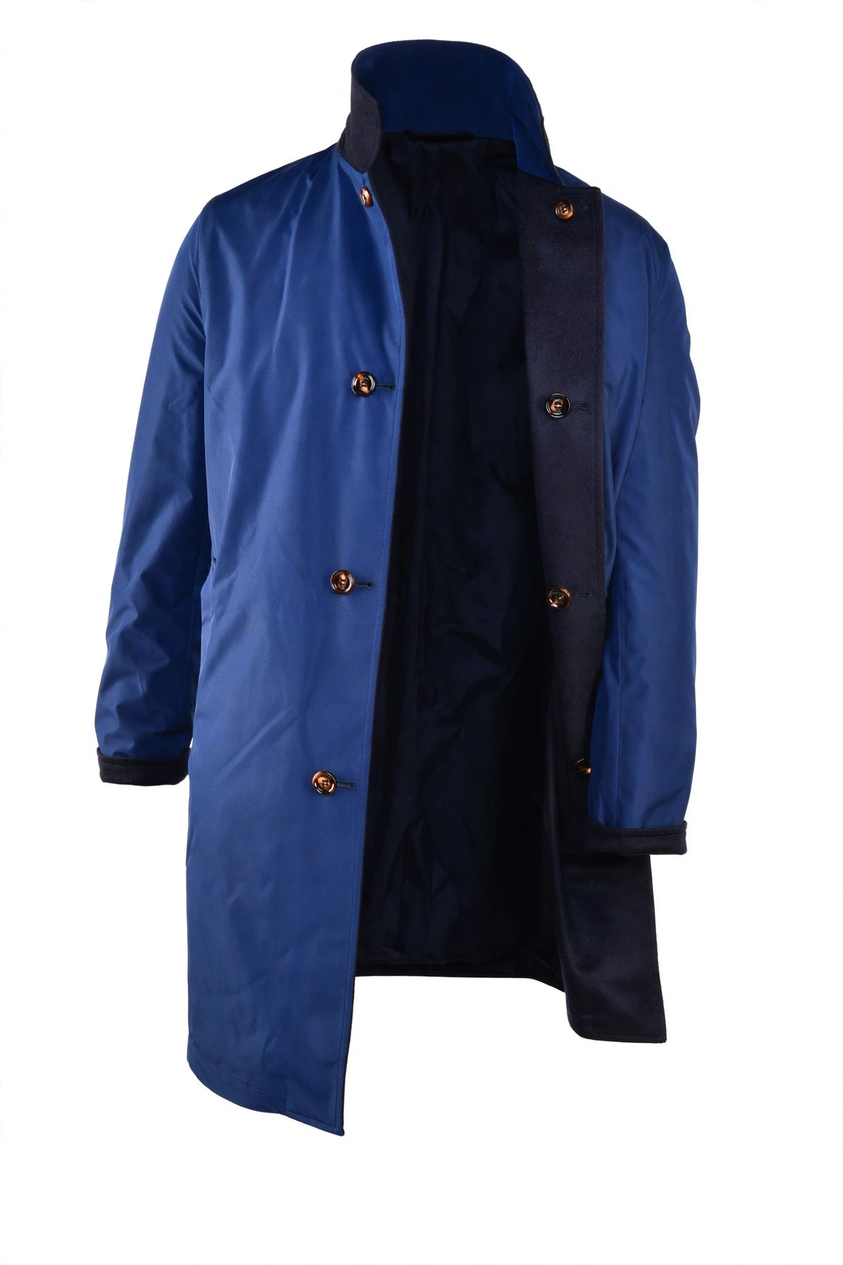Kired by Kiton Peak Cashmere Reversible Overcoat