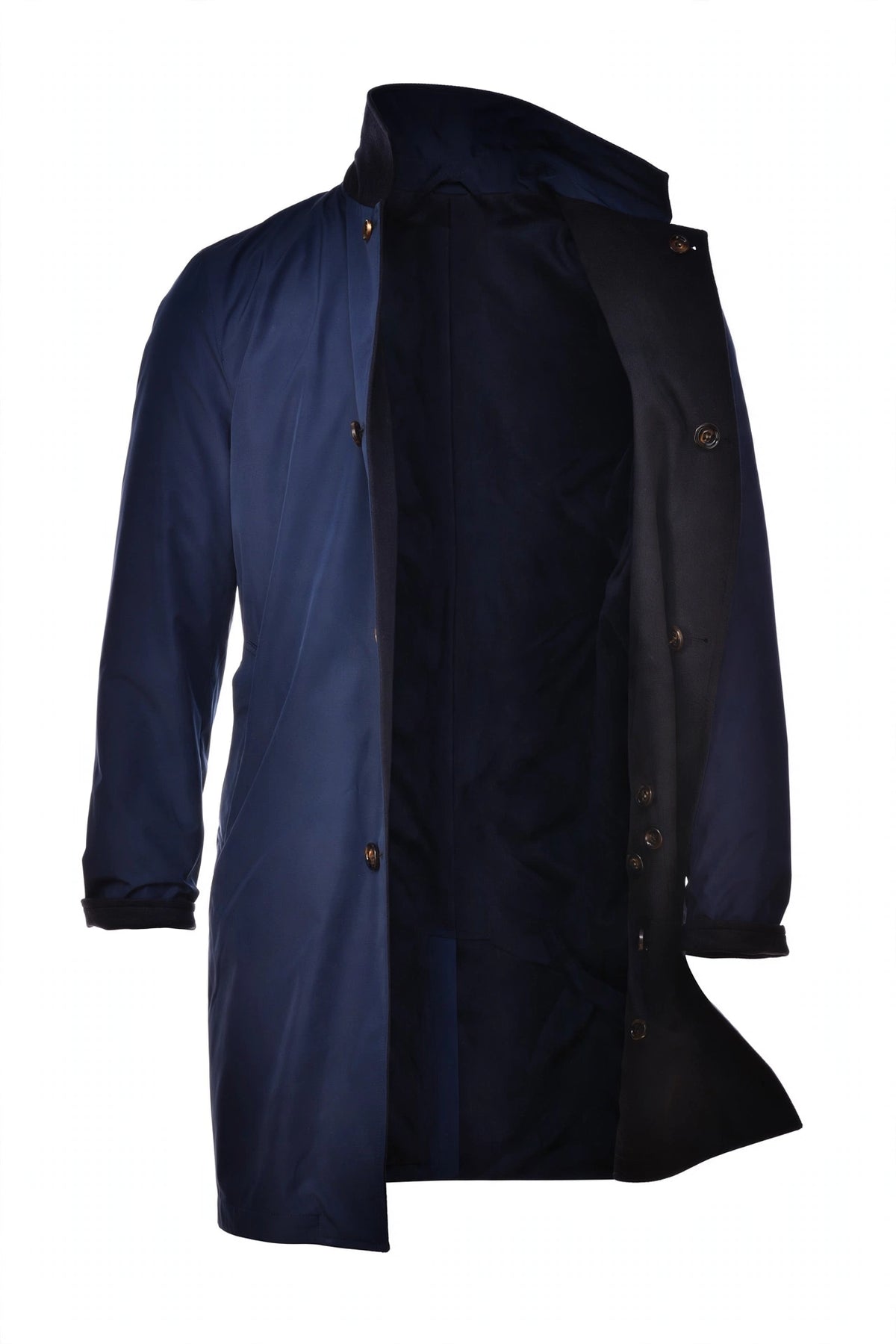 Kired by Kiton Peak Cashmere Reversible Overcoat