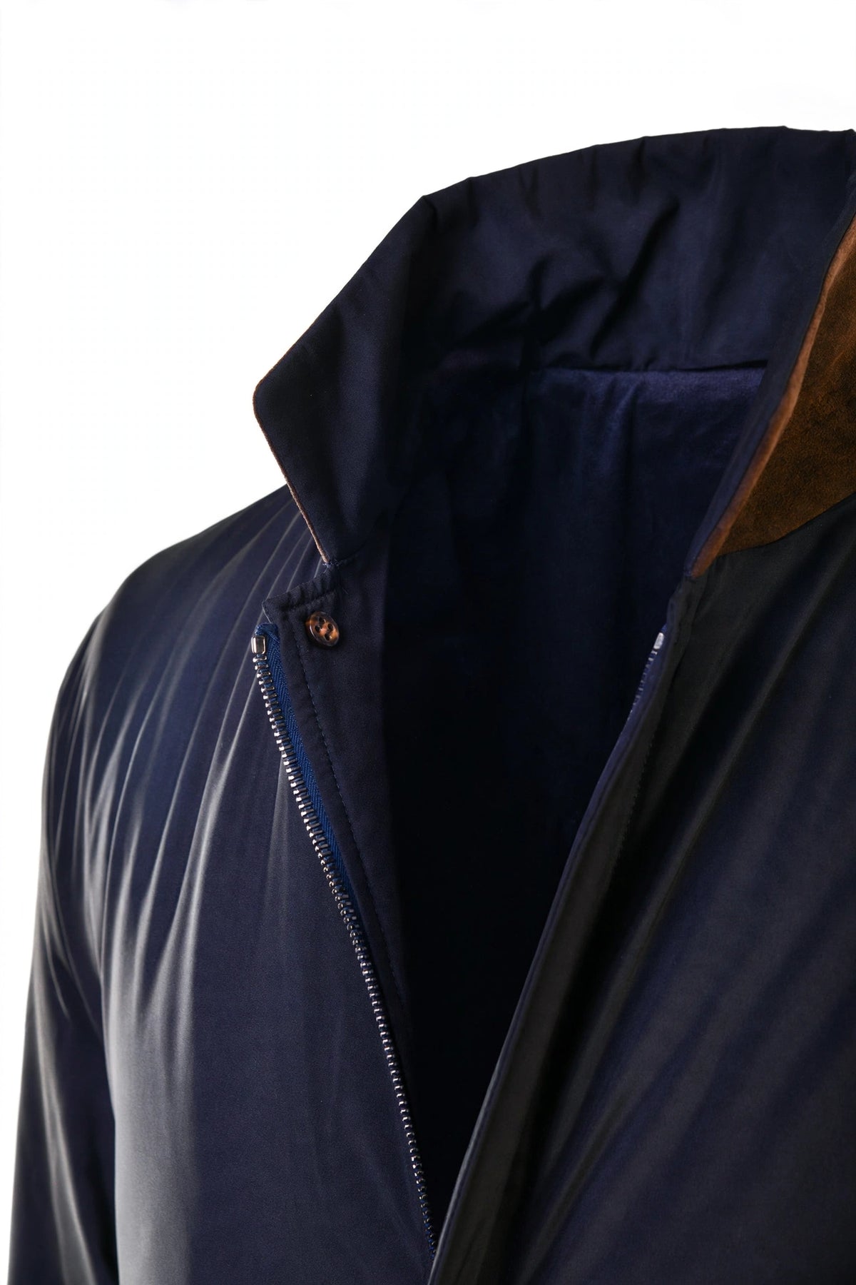 Kired by Kiton Sherp Zip-Up Overcoat